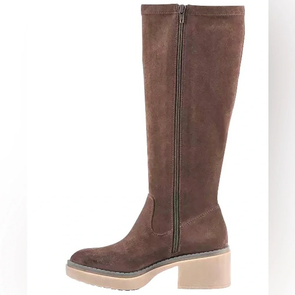 🆕 White Mountain Boots Womens size 6.5 Light Brown Suede Platform Marcella NEW
